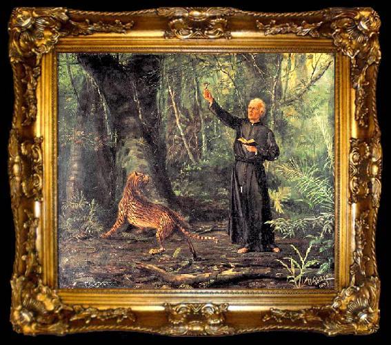 framed  Benedito Calixto Gospel in the Jungle, ta009-2
